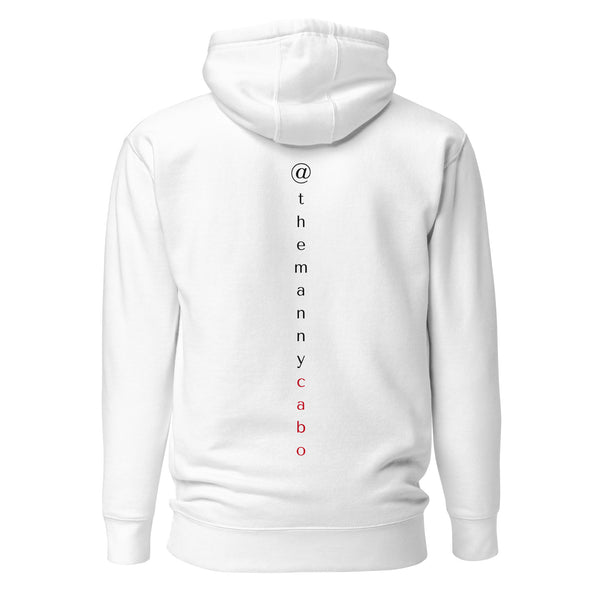 Official Manny Cabo Logo Unisex Hoodie (White)